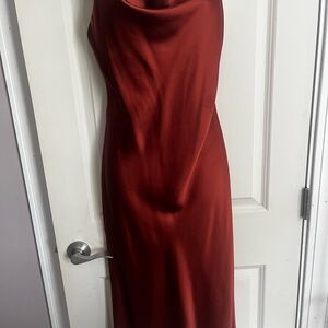 Petal & Pup Cinnamon Cowl Neck Backless Slip Dress